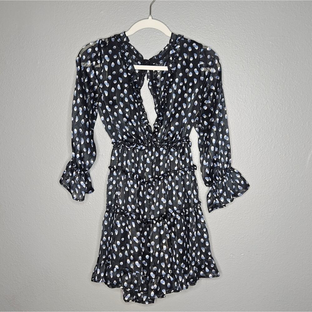 Vici long sleeve backless mini dress